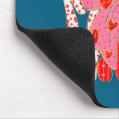 Kokette Bogen Mama Valentinstag Mutter Ehefrau Val Mousepad (Ecke)