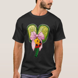 Kokette Bogen Pickleball Muttertag Paddle Rosa Ri T-Shirt