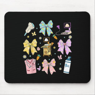 Kokette Bogen-Sonografin Ostern Ultraschall-Techni Mousepad