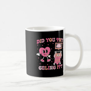 Kokette Bogen-Sonografin Valentine Hast du Gel aus Kaffeetasse