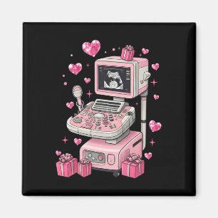 Kokette Bogen-Sonografin Valentinstag Ultraschall- Magnet