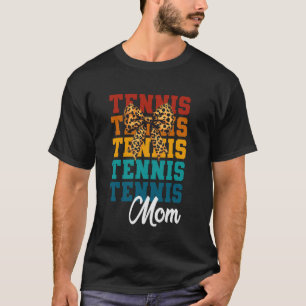 Kokette Bogen Tennis Mama Niedliche Tennisliebhabe T-Shirt