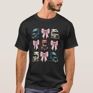 Kokette Bow Trucker LKW-Fahrer-Mutter Band Mutti T-Shirt