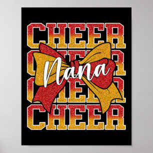 Kokette Cheer Nana-Schleife Cheerleader Cheerleadi Poster