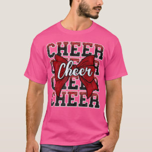 Kokette Cheer-Schleife Lustiger Sport Cheerleader  T-Shirt