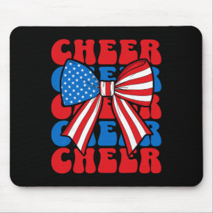 Kokette Cheer-Schleife Sport Cheerleader USA Ameri Mousepad
