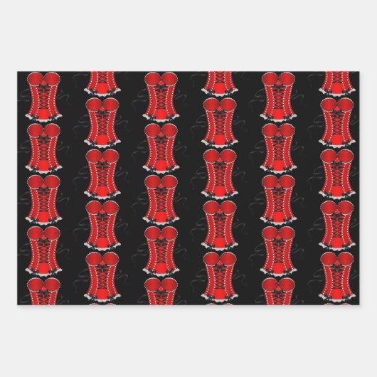 Kokette Corset Collection Geschenkpapier Set (Vorderseite)