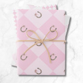Kokette Cowgirl Rosa Western Geschenkpapier Set