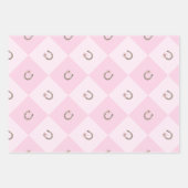 Kokette Cowgirl Rosa Western Geschenkpapier Set (Vorderseite)