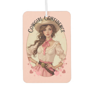 Kokette Cowgirl Western Mode Portrait Autolufterfrischer