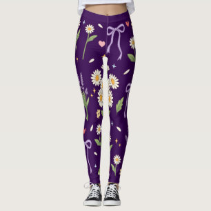 Kokette Daisy und Lavendel  Leggings