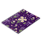 Kokette Daisy und Lavendel Notizblock (Linke Seite)