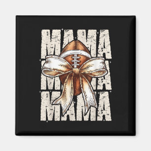 Kokette Fußball-Mama-Schleife Lustiges Team Sport  Magnet