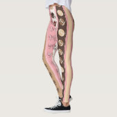 Kokette Fußball-Schleife Leopard-Muster (8) Leggings (Links)