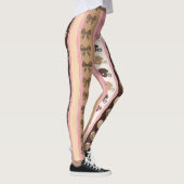Kokette Fußball-Schleife Leopard-Muster (8) Leggings (Rechts)