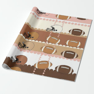 Kokette Fußball-Schleifen Leoparden-Muster (5) Geschenkpapier