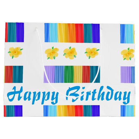 Kokette Geschenktasche Große Geschenktüte (Rückseite)