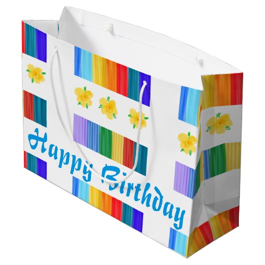 Kokette Geschenktasche Große Geschenktüte (Rückseite Schrägansicht)