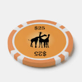 Kokette Giraffe Pokerchips (Einzeln)