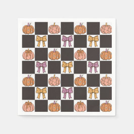 Kokette Halloween-Party Mädchen-Kürbis-Schleife Pr Serviette