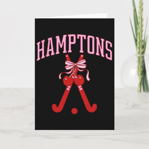 Kokette Hamptons Feldhockey Vornehm Vintage Soft Karte