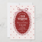 Kokette Hochzeit Save The Date (Vorderseite)