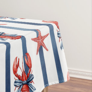 Kokette Hummer & Seesterne Tischdecke