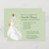 Kokette Jade Bridal Dusche Einladung (Vorne/Hinten)