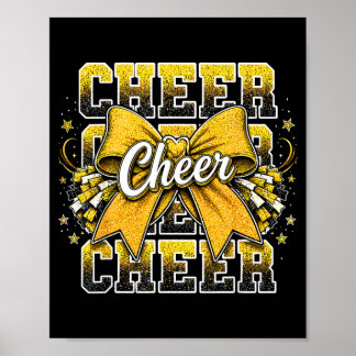 Kokette Jubelbogen Cheerleading-Teamgeist grün Poster