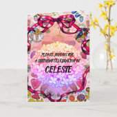 Kokette Karte (Gelbe Blume)