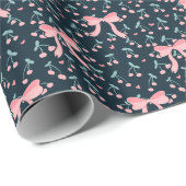 Kokette Kirsche Geschenkpapier (Rolleneckpunkt)