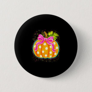 Kokette Kürbis Herbst Herbstsaison Erntedankfest Button