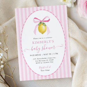 Kokette Lemon Baby Shower Einladung