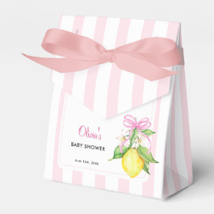 Kokette Lemon Pink Babyparty Geschenkschachtel