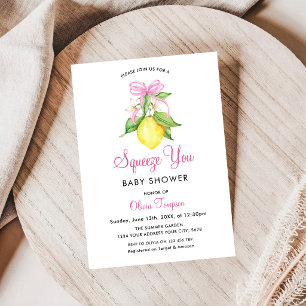 Kokette Lemon Squeeze You Baby Shower Einladung