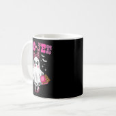Kokette Leopard Geist Kaffee Boo-jee Halloween Bo Kaffeetasse (Vorderseite Links)