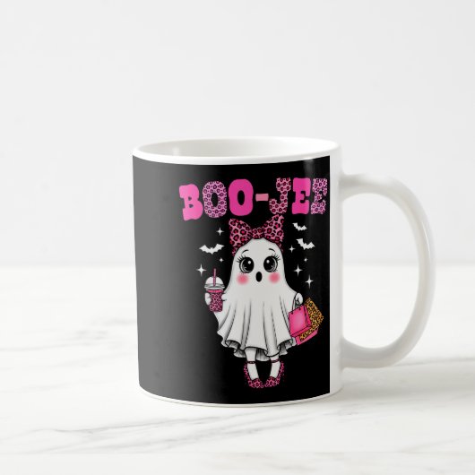 Kokette Leopard Geist Kaffee Boo-jee Halloween Bo Kaffeetasse (Rechts)