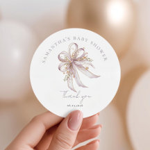 Kokette lila Schleife Baby-Party