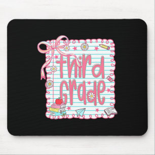 Kokette Mädchenhaft Rosa Schleife Dritte Klasse Le Mousepad