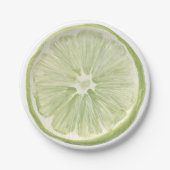 Kokette Margarita Limette Pappteller (Vorderseite)