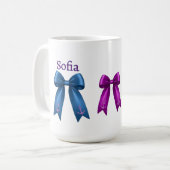 Kokette nautische Schleife! Kaffeetasse (Vorderseite Links)