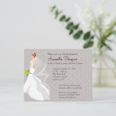 Kokette Nebel-Brautparty-Einladung Einladung (Stehend Vorderseite)