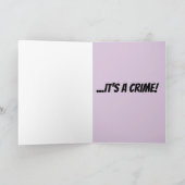 KOKETTE POLIZEI MANN ROMANTIC FUNNY Grußkarte Karte (Innenseite)