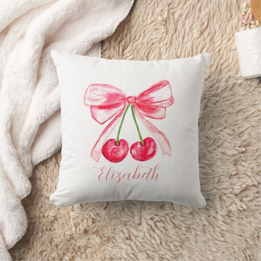 Kokette Preppy Rosa Schleife Baby Mädchen Kinder W Kissen (Decke)