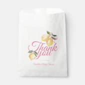 Kokette rosa Baby-Party mit Zitrone Geschenktütchen (Vorderseite)