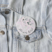 Kokette rosa transparente Schleifen - Brautjungfer Button (Beispiel)
