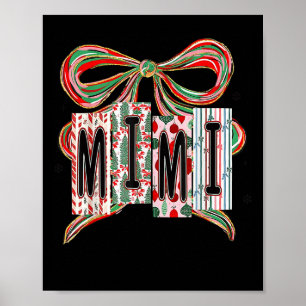 Kokette Schleife Frohe Weihnachten Mimi Oma Xmas S Poster