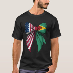 Kokette Schleife Guyana Wurzeln Erbe Guyanischer S T-Shirt