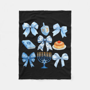 Kokette Schleife Hanukkah Chanukah Pyjama Latke Jü Fleecedecke