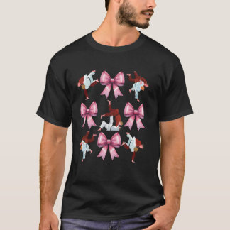 Kokette Schleife Jiu Jitsu BJJ Kampfsport Rosa Ban T-Shirt